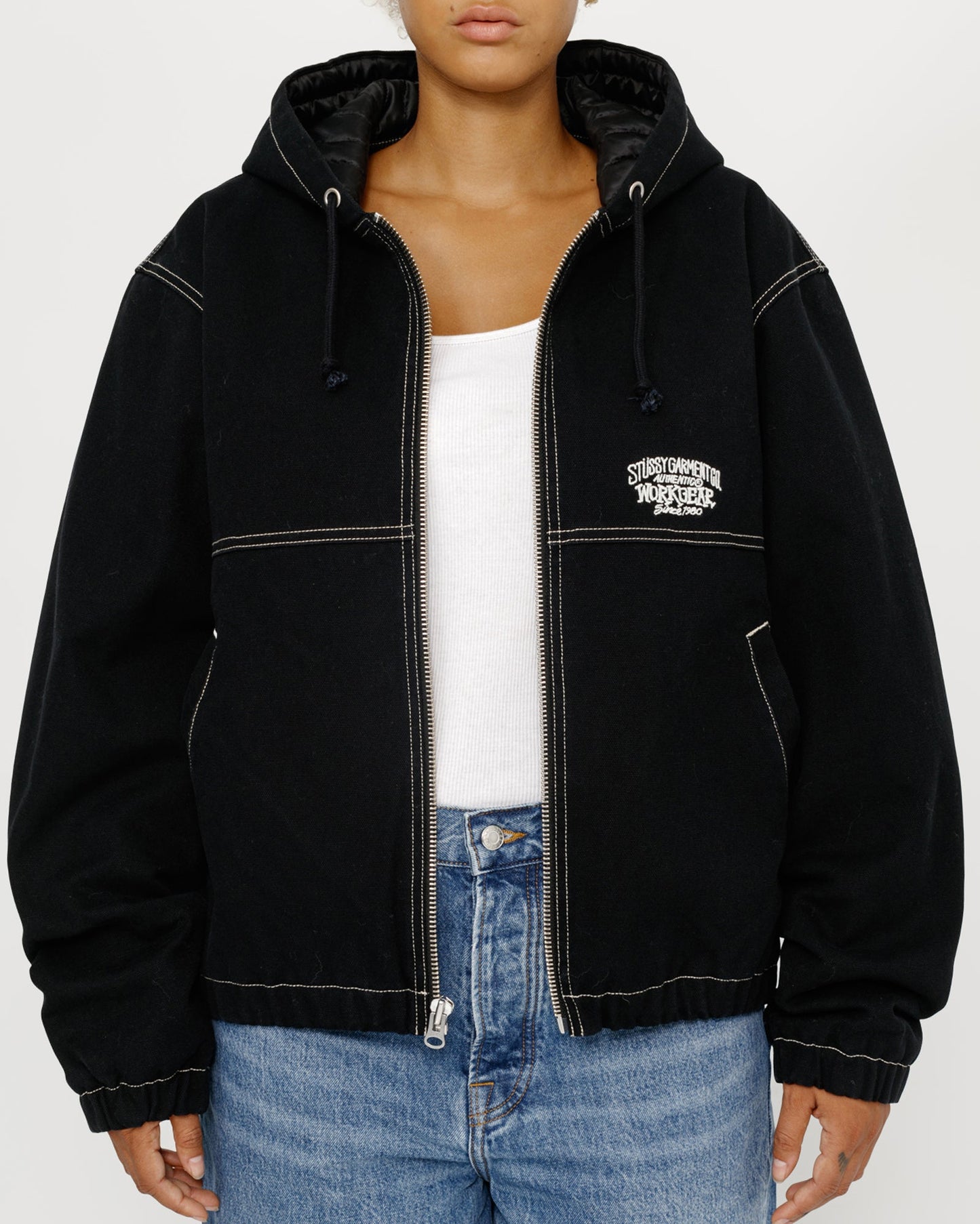 VESTE DE TRAVAIL SURPIQÛRES CONTRASTÉES