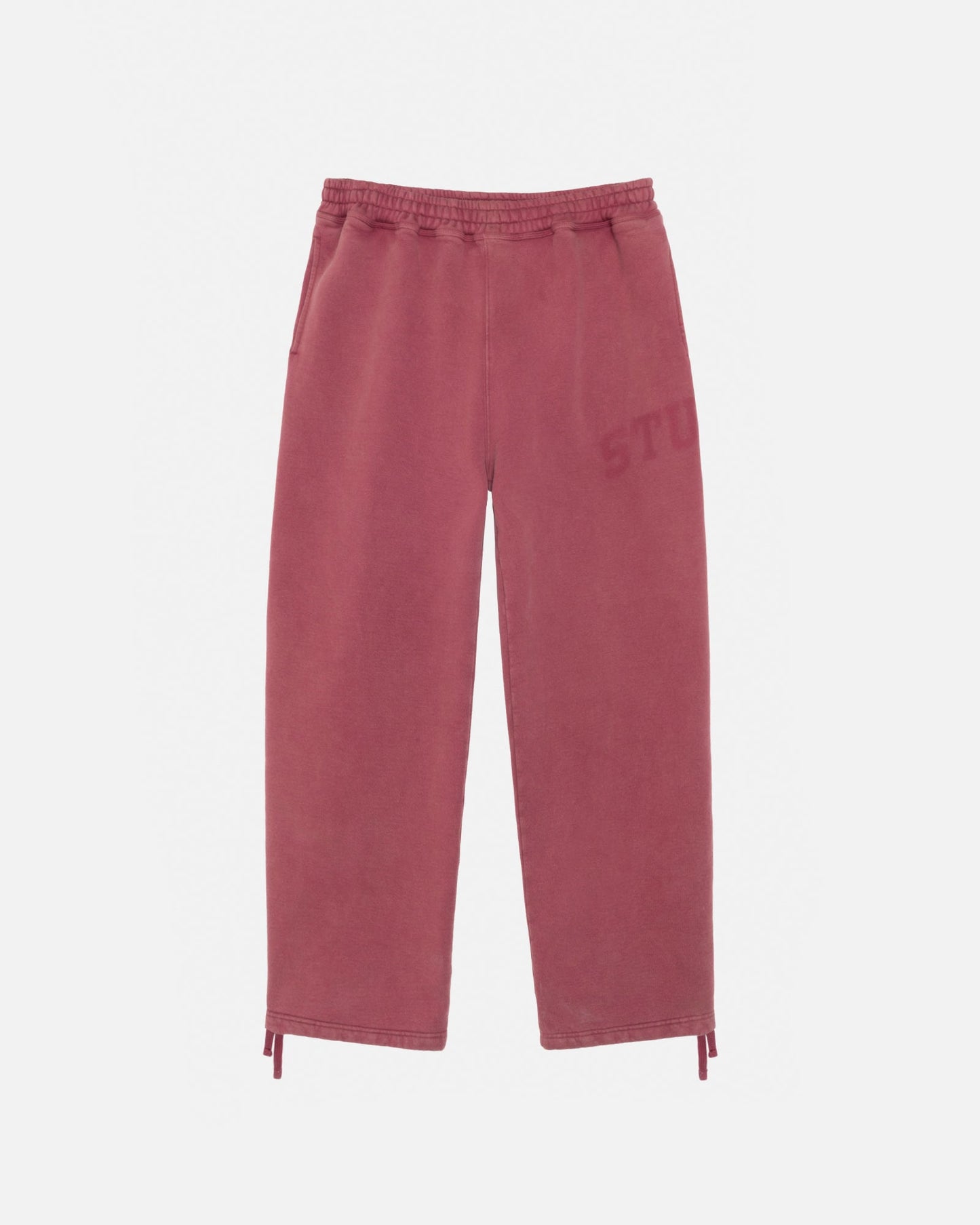 PANTALON EN MOLLETON GRAPHIQUE DÉLAVÉ