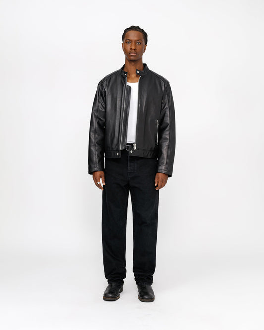 BLOUSON EN CUIR CAFE RACER