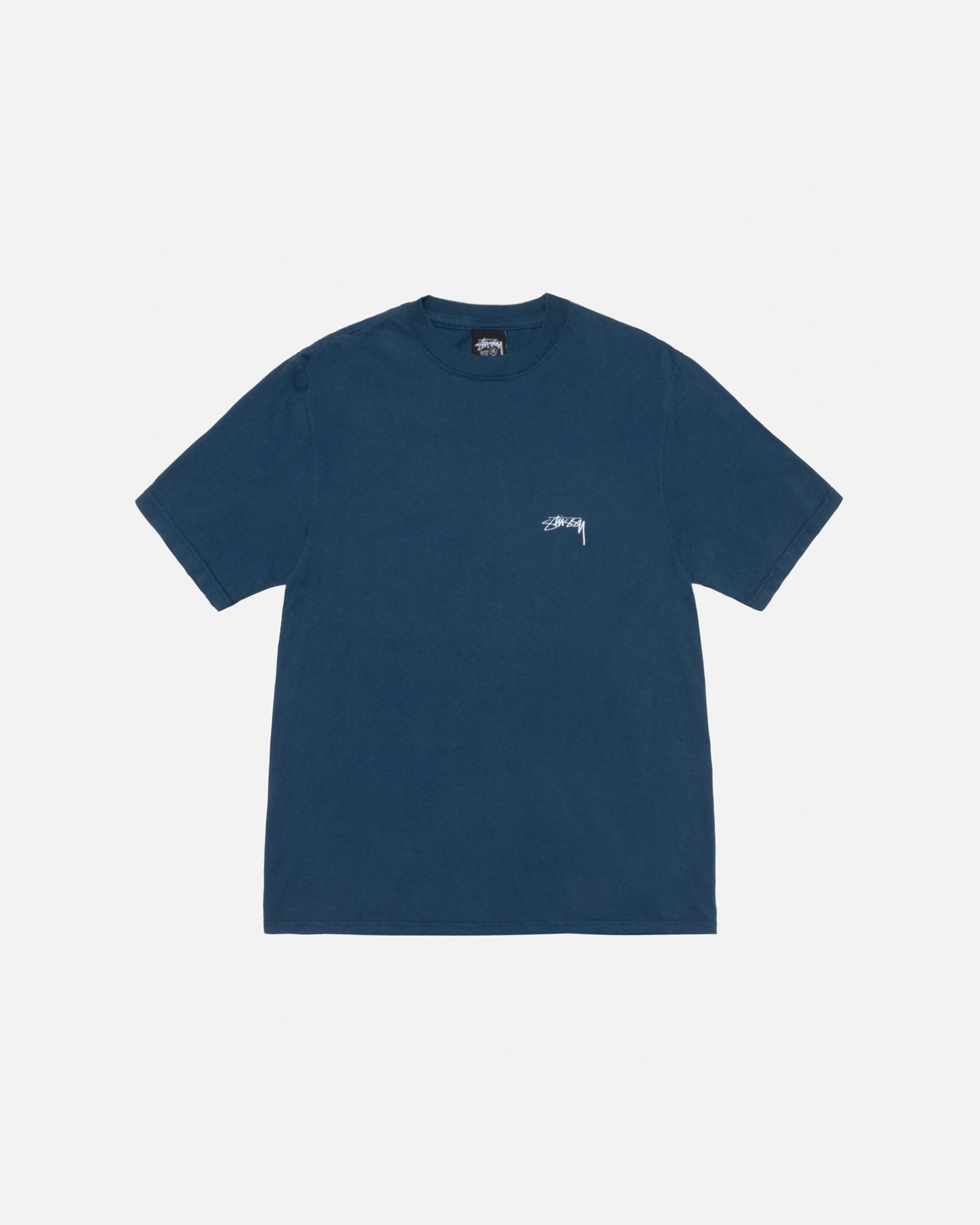 T-SHIRT EN COTON LISSE TEINT EN PIÈCE