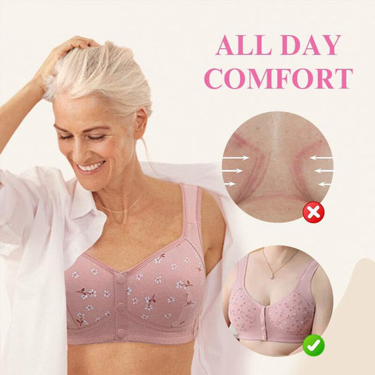 🎁1 acheté = 2 GRATUITS🎁 - Soutien-gorge à boutons sur le devant, confortable et pratique