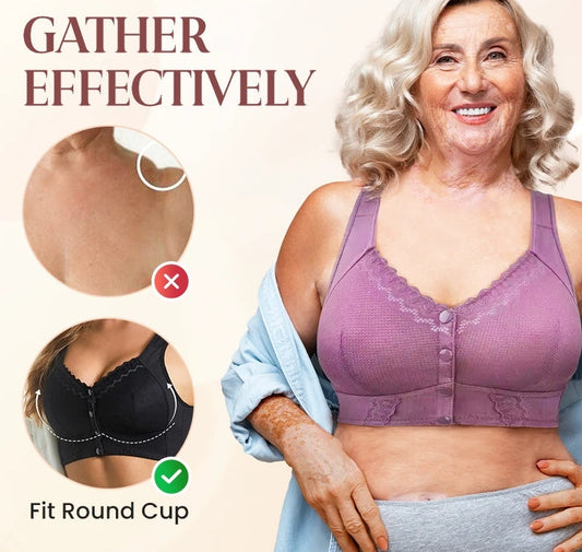 💝Vente flash💝Nouveau Soutien-gorge respirant à fermeture avant extensible 2024 pour seniors
