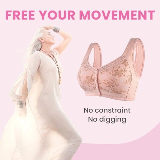 ✨Dernier jour : 1 acheté, 1 offert✨ Soutien-gorge en coton à fermeture avant