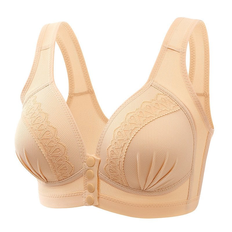 💕ACHETEZ-EN 1, OBTENEZ-EN 2 GRATUITS💕-Soutien-gorge en coton respirant et doux pour la peau à boutons sur le devant 2023